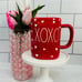 Rae Dunn Valentines Red XO Heart Measuring Cups and XOXO Heart Mug New