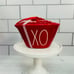 Rae Dunn Valentines Red XO Heart Measuring Cups and XOXO Heart Mug New