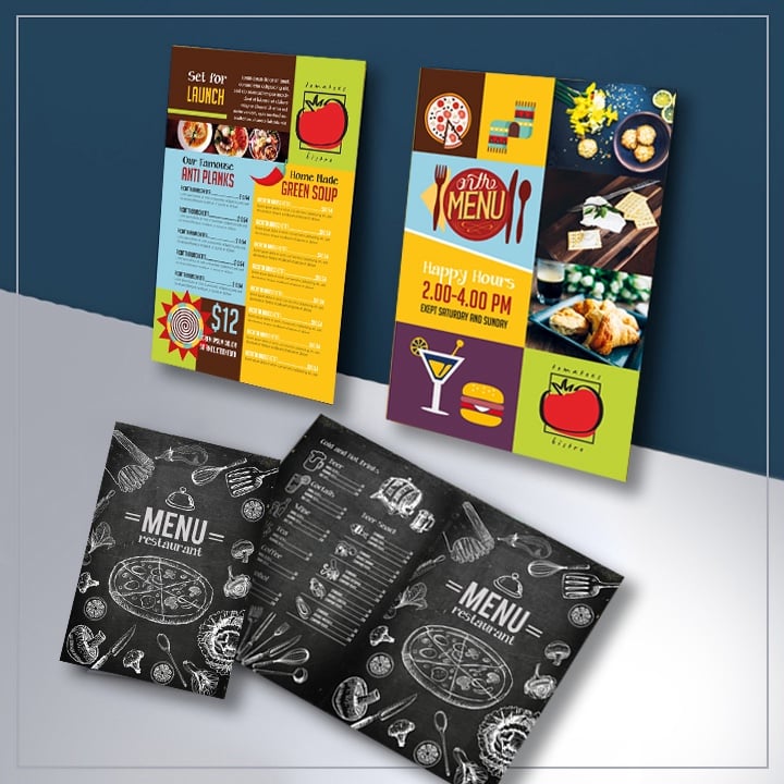 Brochures and Menus