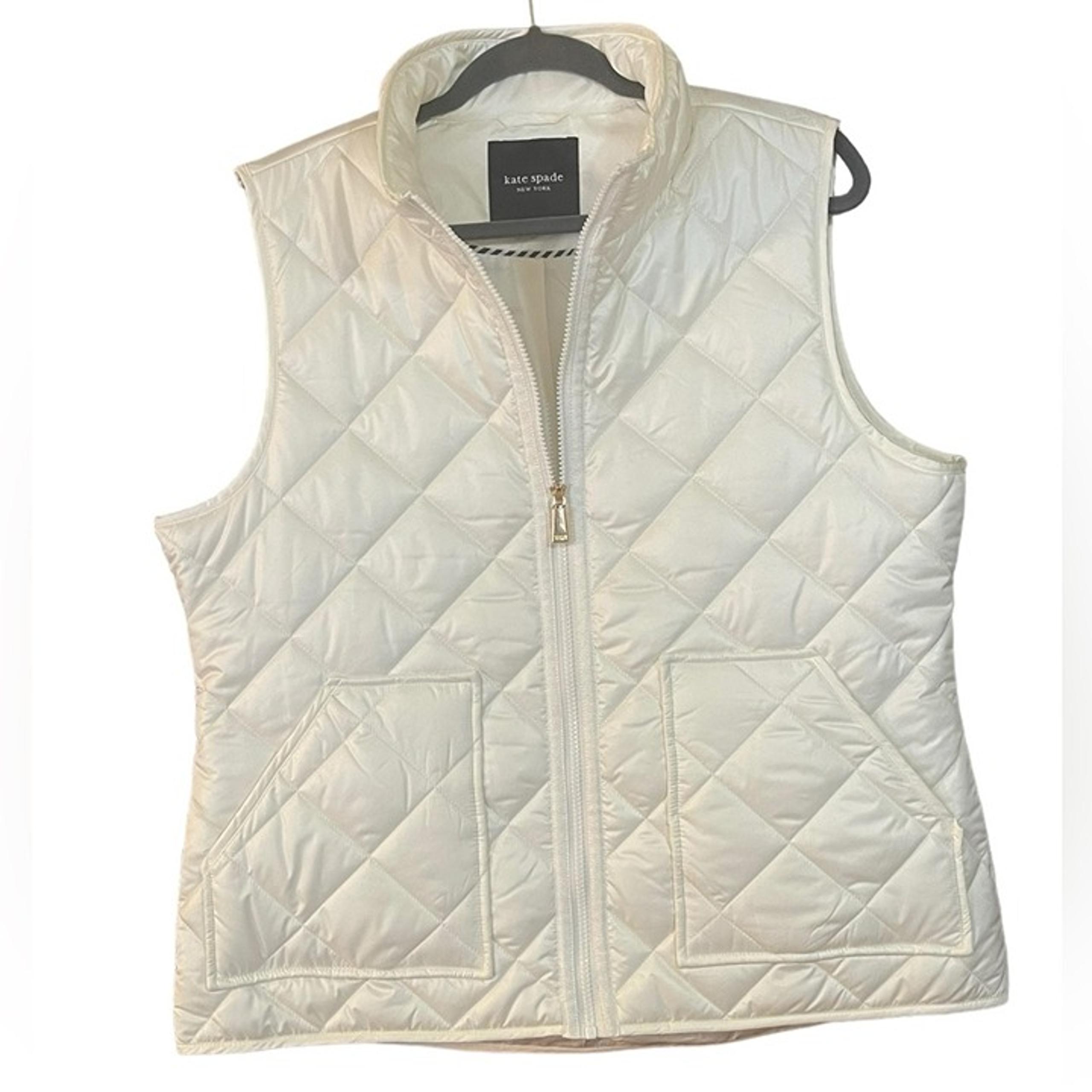 Kate Spade Women XL Vest Puffer Quilted Spring Summer Outdoor Church Casual