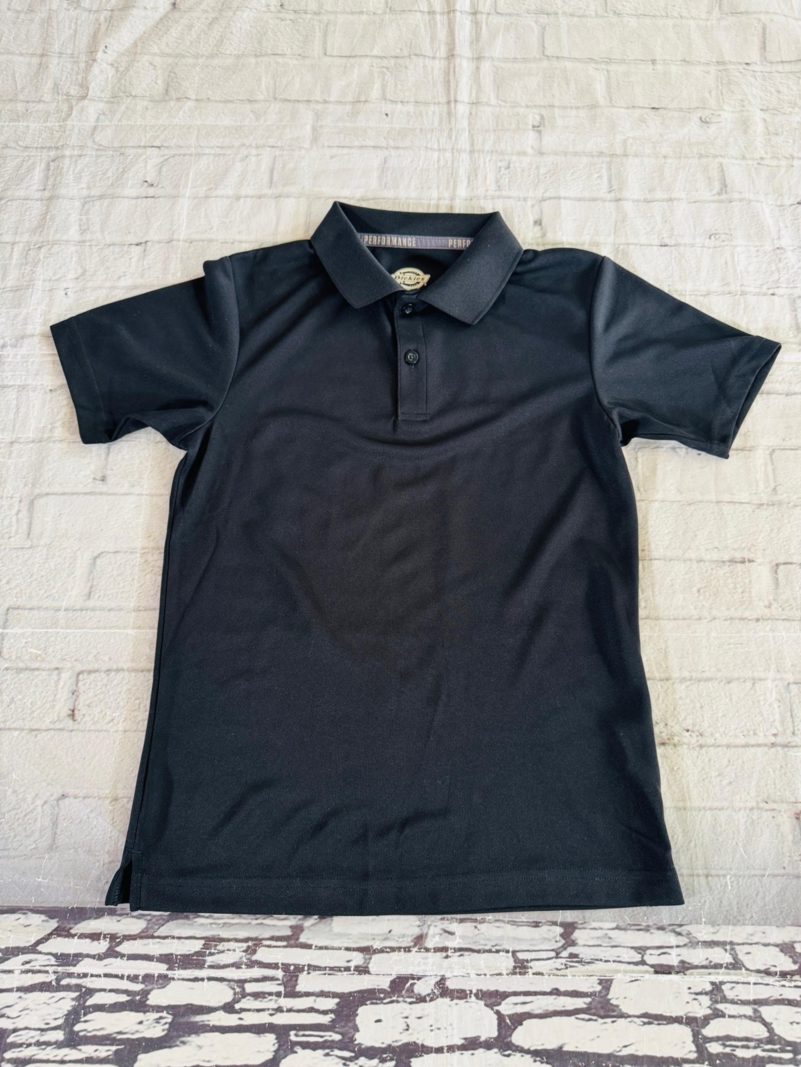 Dickies Boys Black Polo Shirt Size 10/12