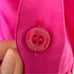 Alexander McQueen Pink Silk Bow Collar Blouse Size L Button Up Made in Italy