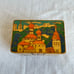 Vintage Wooden Handpainted Small Trinket Recipe Storage Box