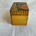Vintage Wooden Handpainted Small Trinket Recipe Storage Box