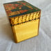Vintage Wooden Handpainted Small Trinket Recipe Storage Box