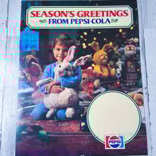 Pepsi Cola Seasons Greetings 89’ Poster Store Display Special Sale Ad 18 X 24