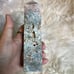 Beautiful blue and green moss agate tower