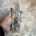 Beautiful blue and green moss agate tower