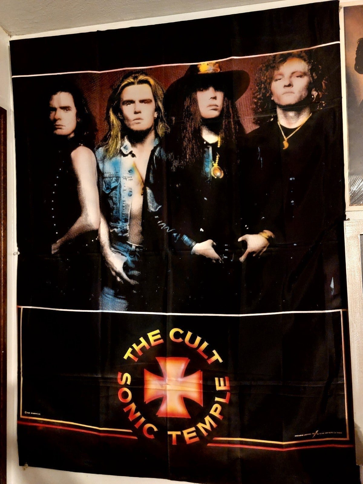 THE CULT - SONIC TEMPLE SILK BANNER (RARE)