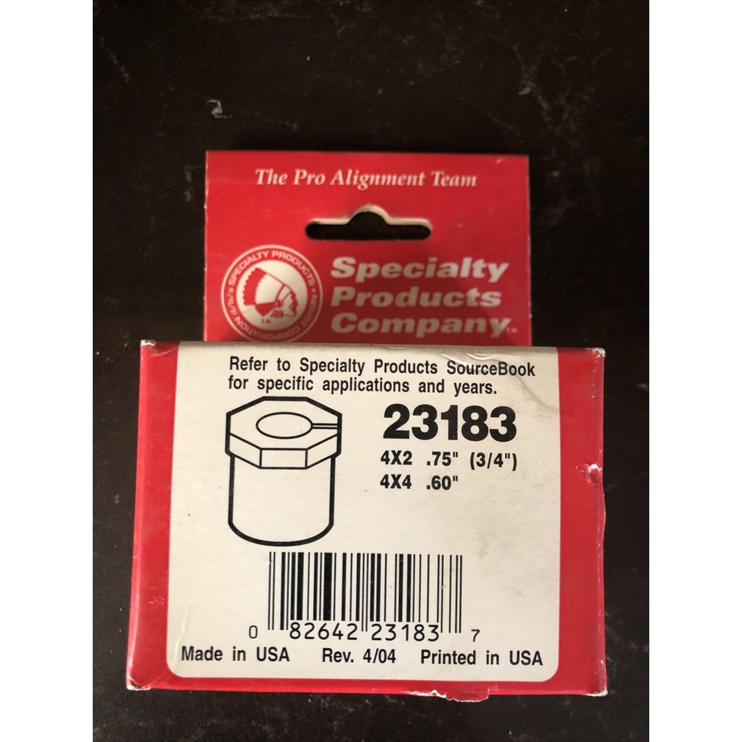 Specialty Products 23183 Front Alignment Caster/Camber Bushing 3/4 Degree RWD