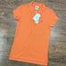 NWT Women Lacoste Clime Carotte Orange Ladies Pique Stretch Polo Shirt Size 34/2