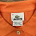NWT Women Lacoste Clime Carotte Orange Ladies Pique Stretch Polo Shirt Size 34/2