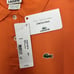 NWT Women Lacoste Clime Carotte Orange Ladies Pique Stretch Polo Shirt Size 34/2