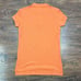 NWT Women Lacoste Clime Carotte Orange Ladies Pique Stretch Polo Shirt Size 34/2
