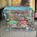 Kiki Lala twin Star clear glitter pouch new