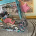 Kiki Lala twin Star clear glitter pouch new
