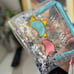 Kiki Lala twin Star clear glitter pouch new