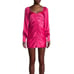 Rococo Sand Pink Scarlet Gathered Satin Mini Dress NWT