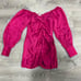 Rococo Sand Pink Scarlet Gathered Satin Mini Dress NWT