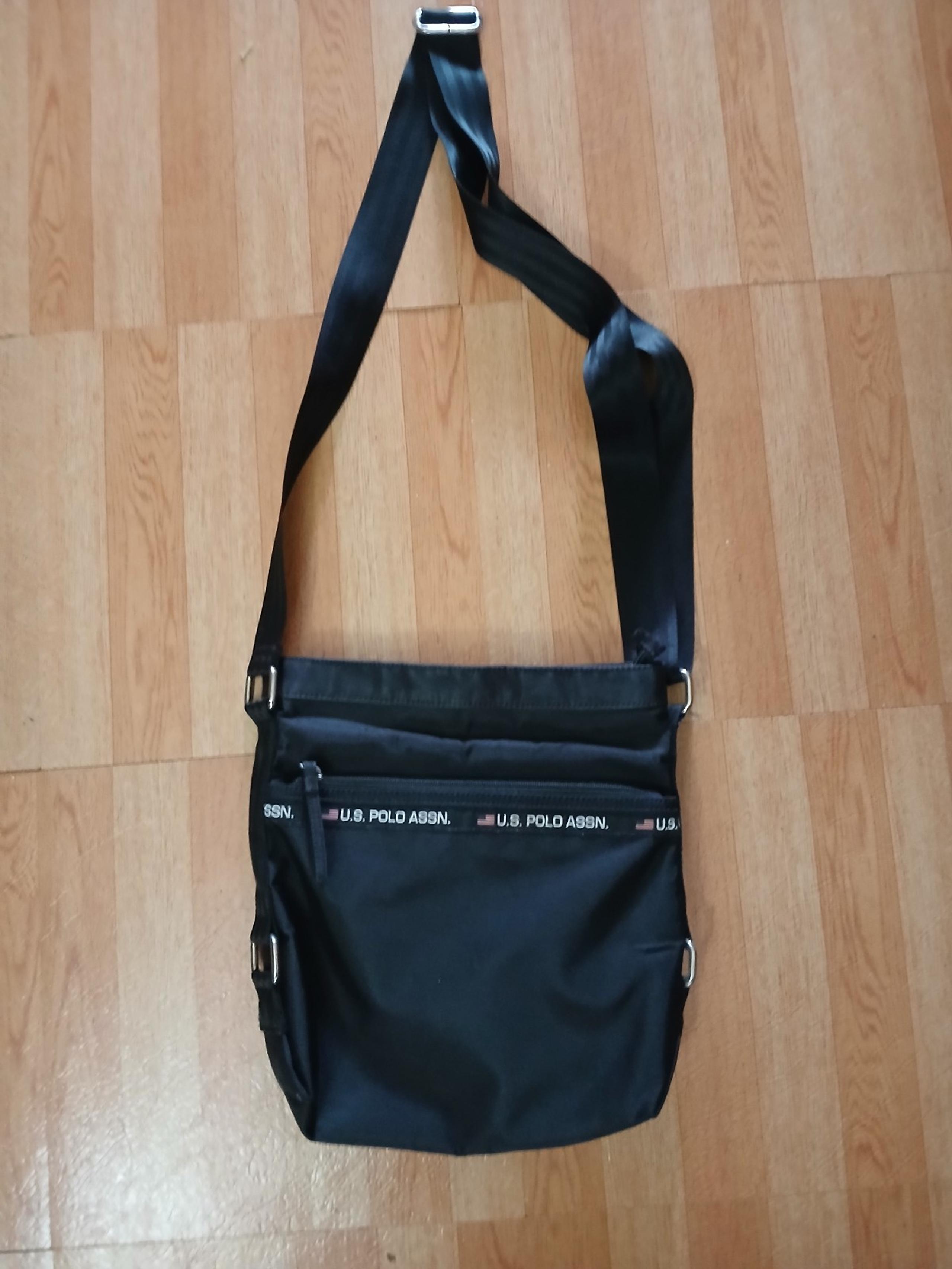 U.S. Polo Assn. Black Crossbody Bag with Adjustable Strap