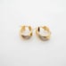 Estate Sale Fine Jewelry 14k Multi-Tone Gold Hoop Earrings 2.9g Women's Girl's