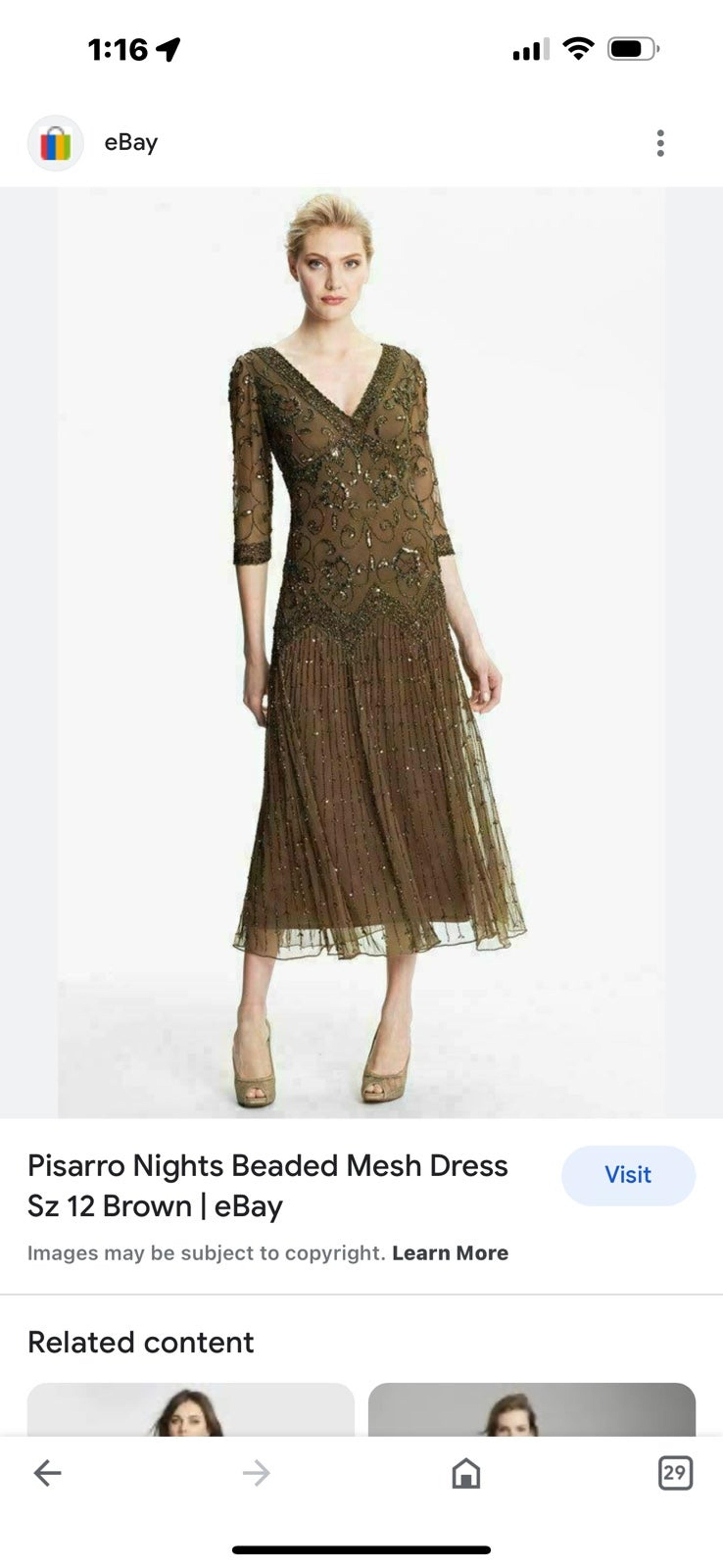 Camille La vie beaded sheer midi dress size 6