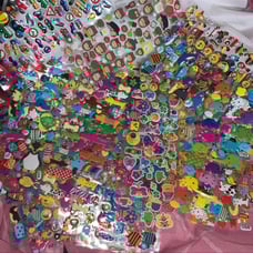 148 puffy sticker sheets