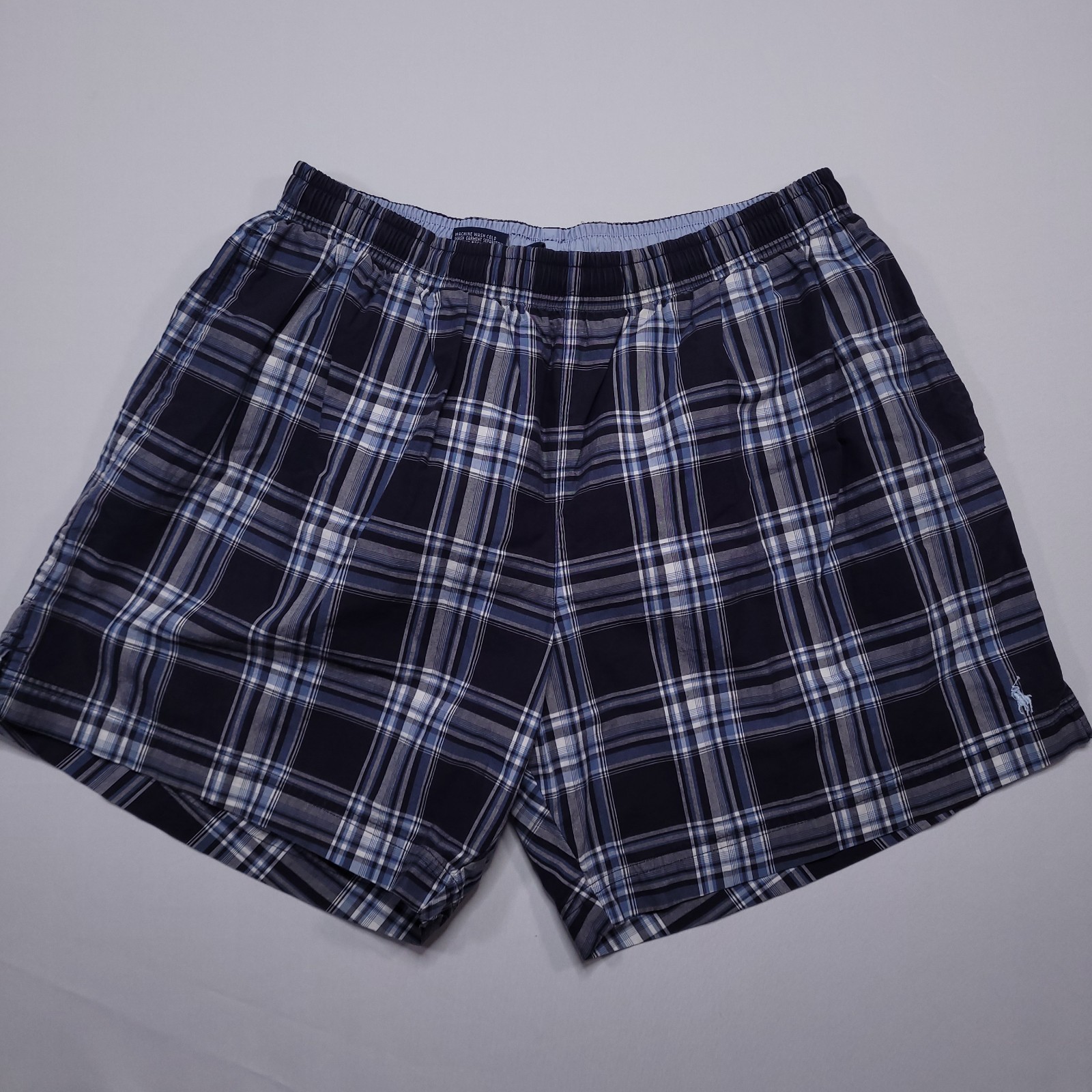 Vintage Polo Sport Ralph Lauren Plaid Preppy Designer Swim Trunks XL