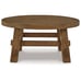 Mackifeld - Warm Brown - Round Cocktail Table