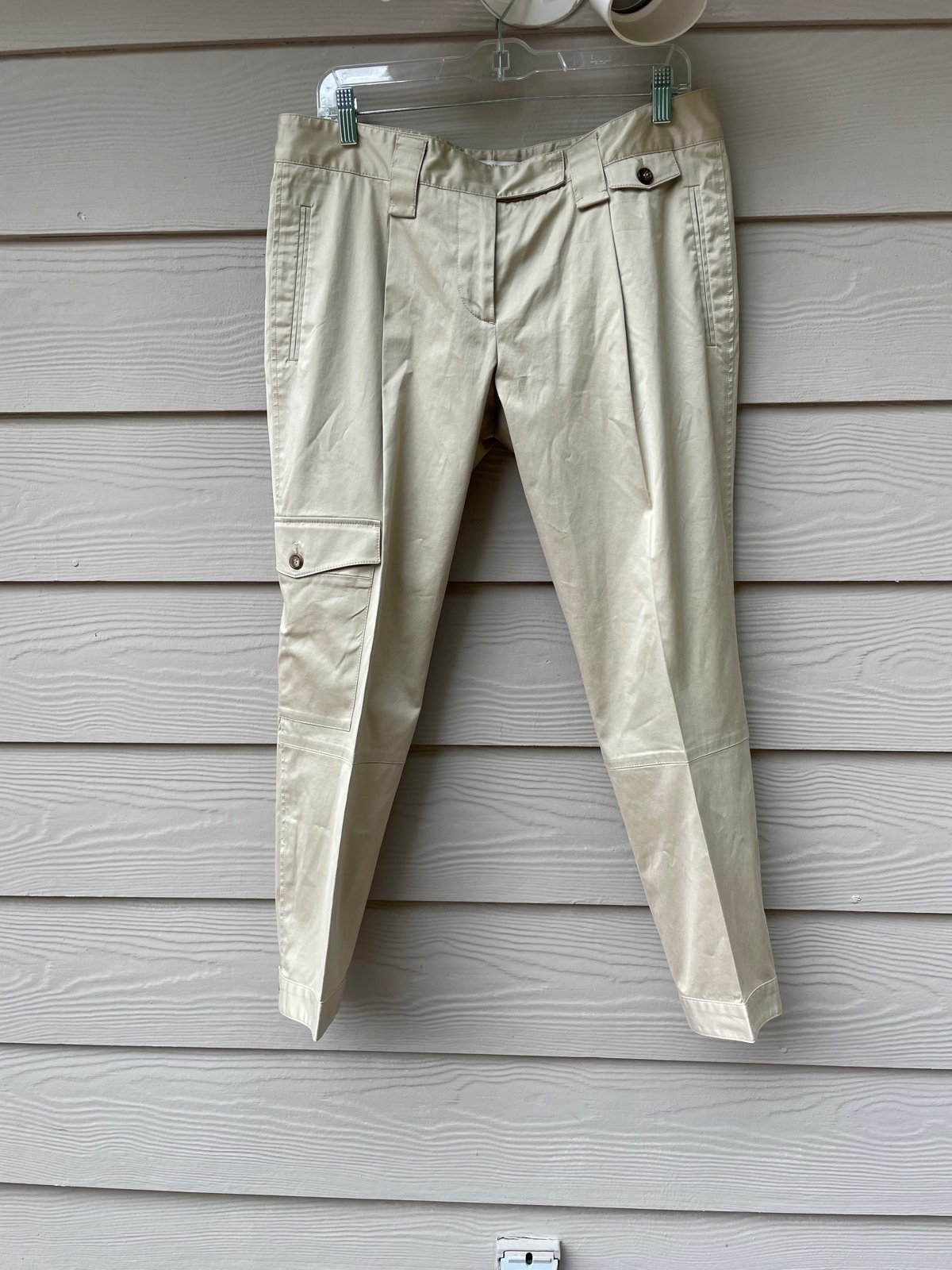 Prada khaki tan utility cargo pants