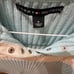 (NWOT) vtg Tommy Hilfiger powder blue and white half button up sweater size M