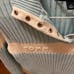 (NWOT) vtg Tommy Hilfiger powder blue and white half button up sweater size M