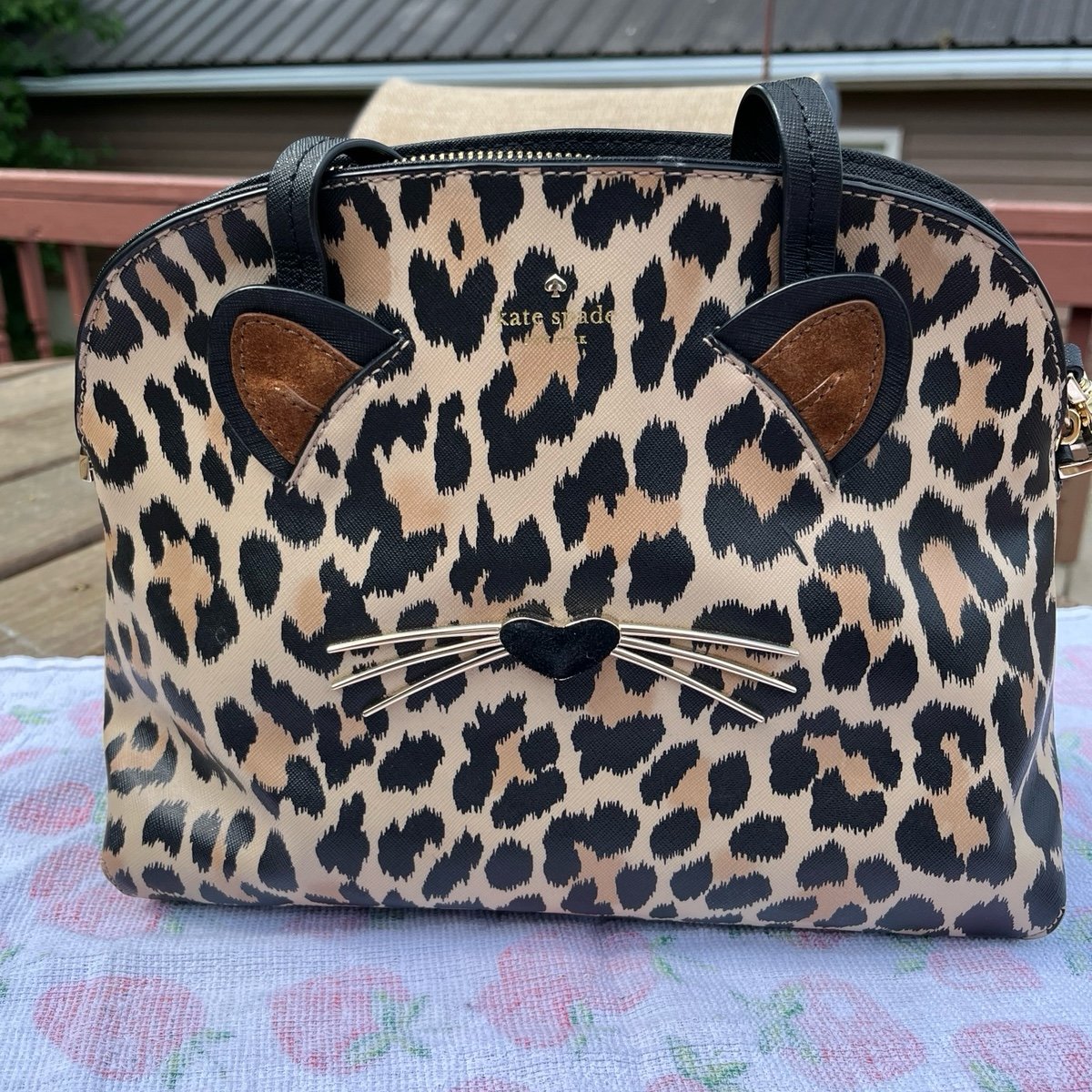Kate Spade Cat Leopard Satchel