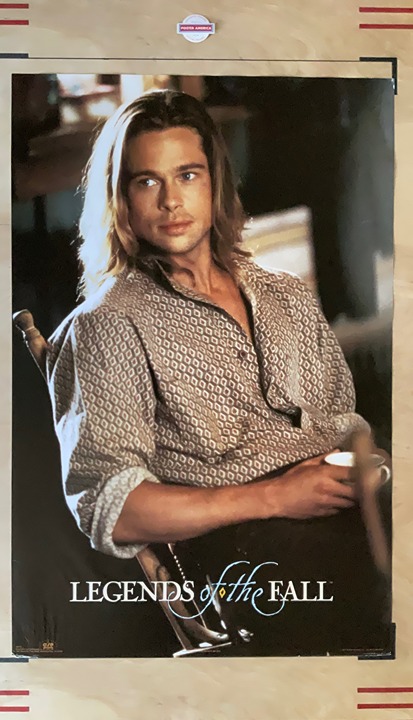 Brad Pitt Legends of The Fall Vintage 1994 Movie Poster 23 x 35