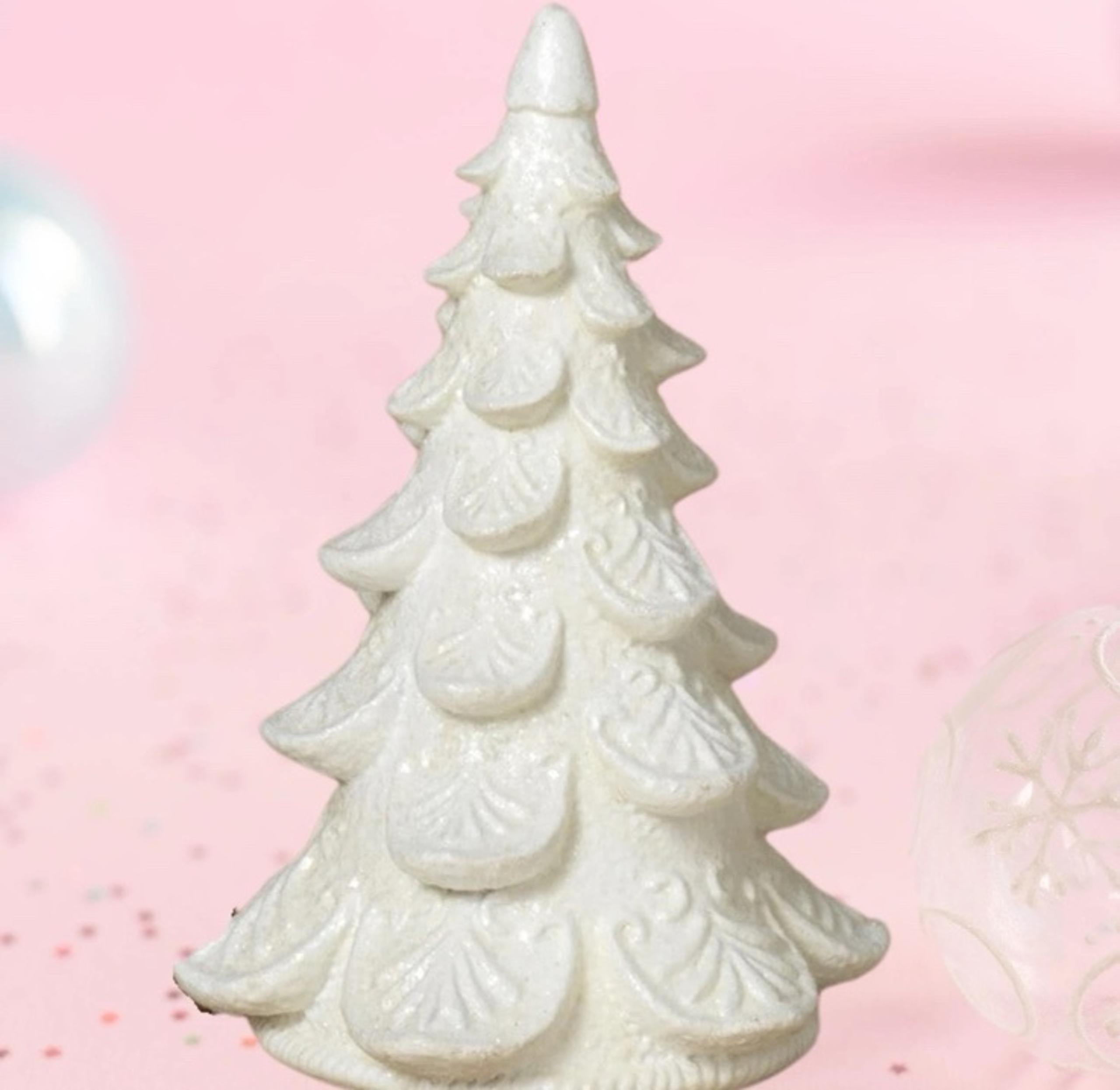 12" White Sugar Frosted Holiday Tree 2795670