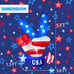 4th of July Inflatable 5ft Tall Patriotic Independence Day Victory