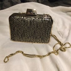 Belle Badgley Mischka Sequin Clutch Purse