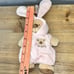 Ty Pluffies Love to Baby 2004 Tan Teddy Bear in Pink PJ's Baby Girl - 7 Tall