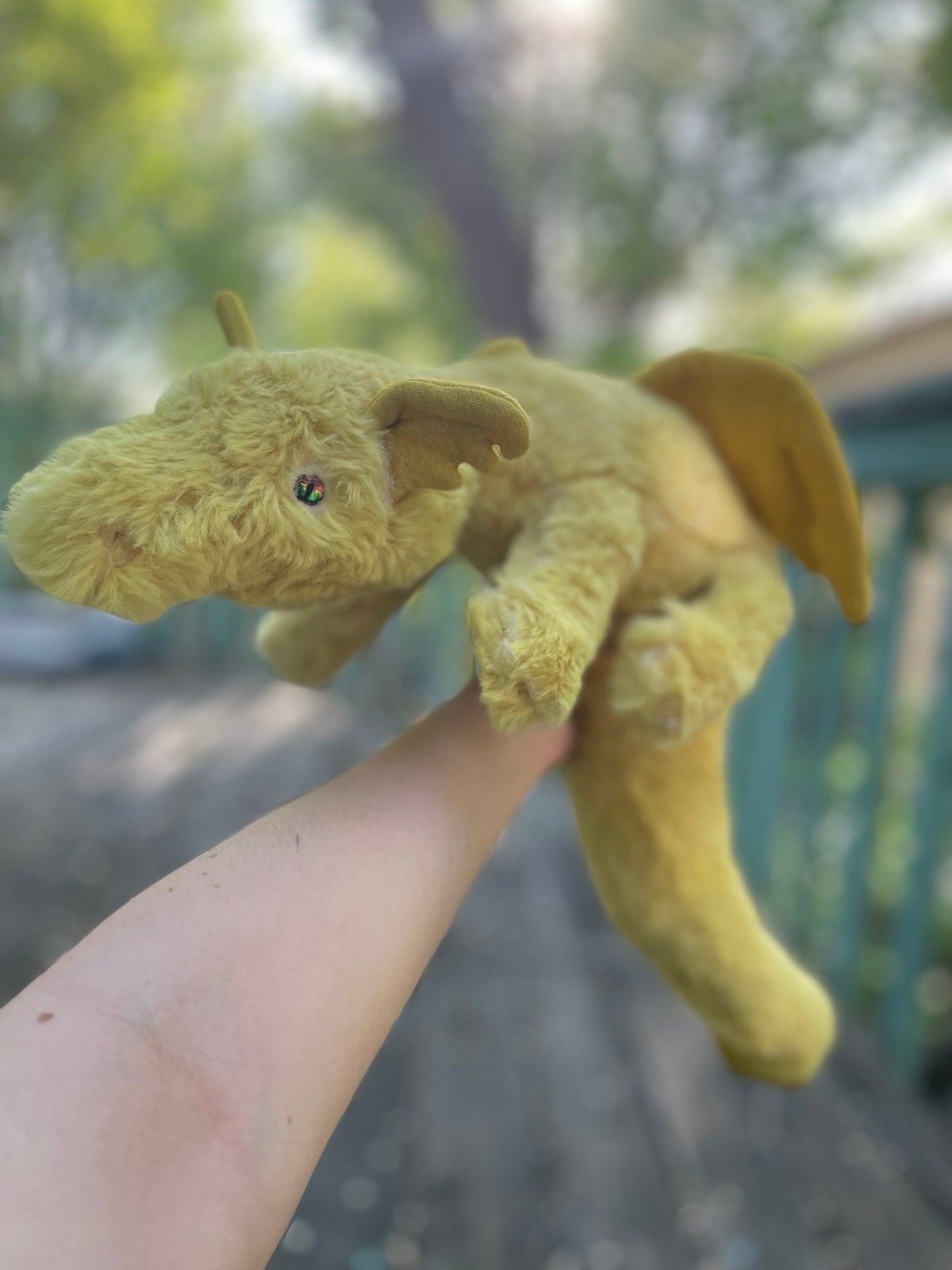 Lemon custom weighted dragon plushie