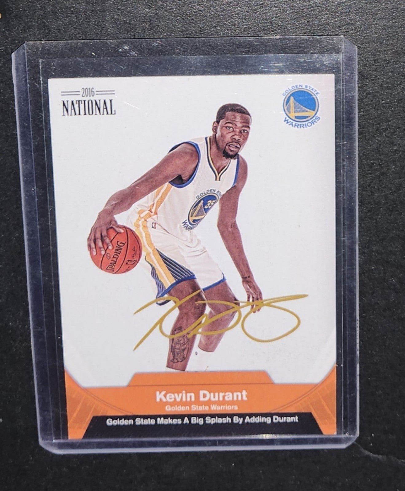 Kevin Durant 2016 Panini National Convention Orange Gold Signature /50 #1
