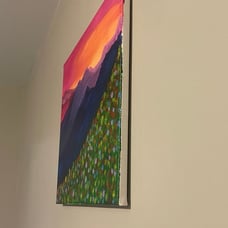 Acrylic hand painting