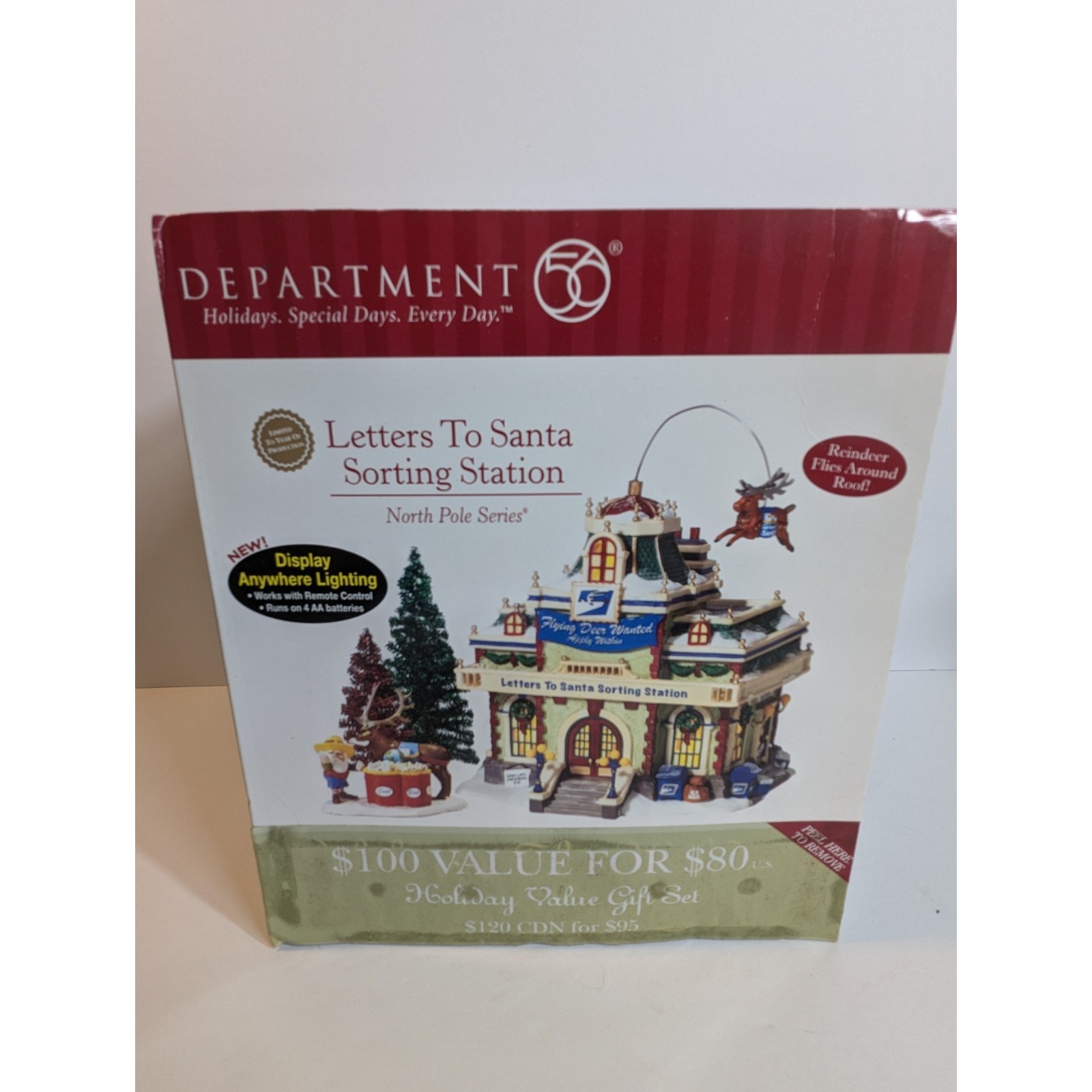 RARE Vintage Dept 56 North Pole Series Letters to Santa Sorting Station