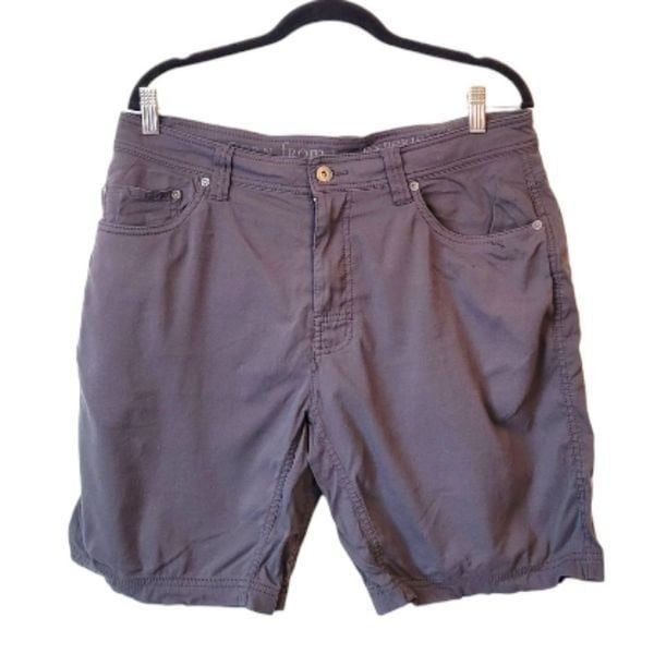 Prana Men's Grey Outdoor Athletic Shorts