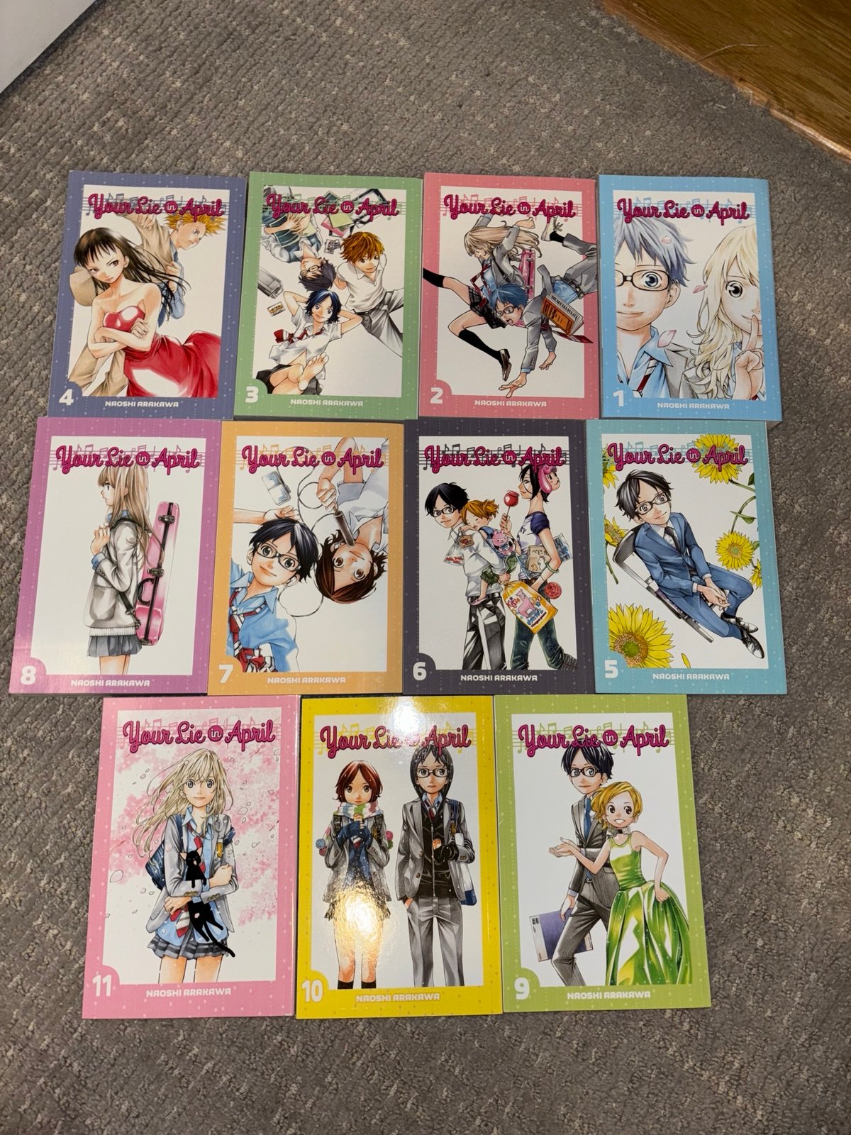 Your Lie in April Volumes 1-11 The Complete Series