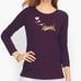 NWt talbots XS dog show dachshund weiner dog hound beagle corgi shirt top stripe