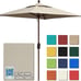 EliteShade USA 10-Year-Non-Fading 6x6Ft Square Market Umbrella Patio