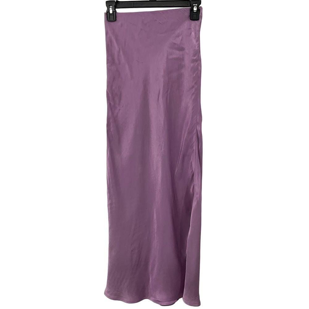 Rezek Purple Satin Skirt Size XS NWT Z203
