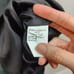 Marina Rinaldi Linen Dress Womens 29 US 20 Black Mesh Stripe Relaxed Fit Midi