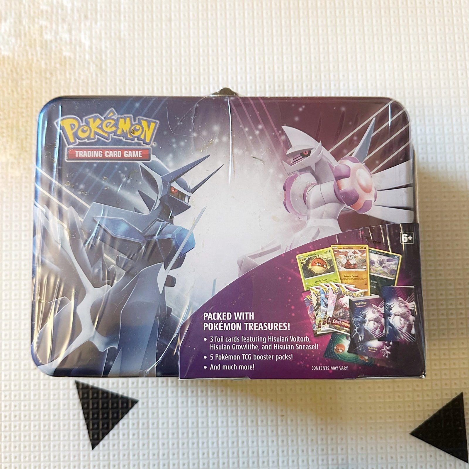 Pokemon Collector Chest Winter 2022 Factory Sealed Lunch Box Tin Dialga & Palkia