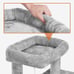 SMILE MART 36 Cat Tree with Condo and Scratching Post Tower, Light Gray